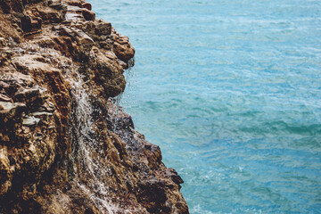 The stream flowing into the Black sea in southern Russia
