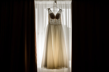 The bride's wedding dress, the wedding morning, the best moments in the life of every girl.