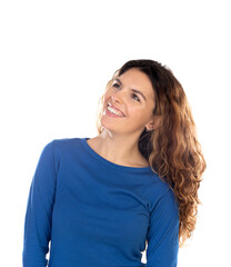 Obraz premium Beautiful woman with wavy hair