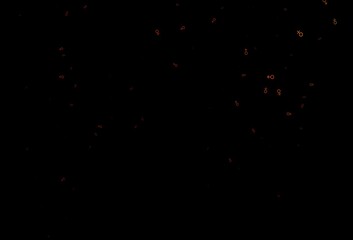 Dark yellow, orange vector backdrop with gender signs.