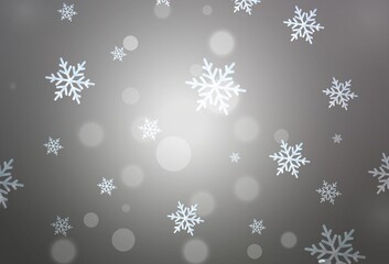 Light Gray vector layout in New Year style.