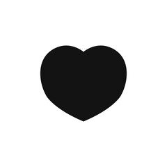 Heart icon, Valentines Day symbol, graphic design template, love sign, vector illustration