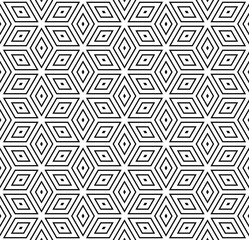 Seamless geometric op art pattern.