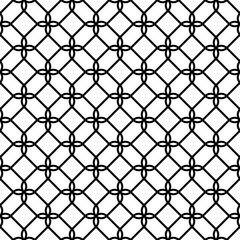 Fototapeta premium Abstract seamless geometric grid pattern.