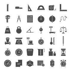 Measure Solid Web Icons