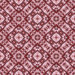 Geometric seamless pattern, abstract colorful background, trendy ornament, fashion print, vector texture for fabric, textile, wallpaper, decoration.