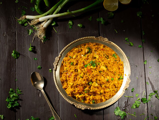 Indian Cuisine Food Kashmiri Pulao is A Delicious Rice Preparation Where Rice is Cooked in Milk and is Loaded With Dry Fruits And Vegetables