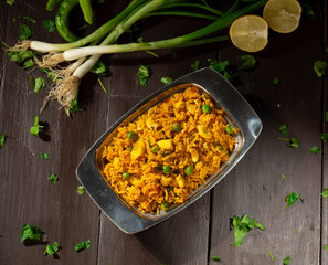 Indian Cuisine Food Kashmiri Pulao is A Delicious Rice Preparation Where Rice is Cooked in Milk and is Loaded With Dry Fruits And Vegetables