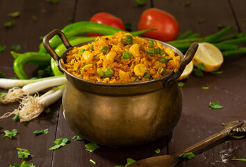 Indian Cuisine Food Kashmiri Pulao is A Delicious Rice Preparation Where Rice is Cooked in Milk and is Loaded With Dry Fruits And Vegetables