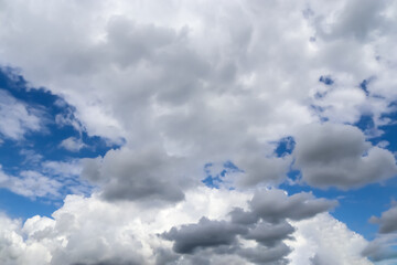 Stunning dark cloud formations right before a thunderstorm