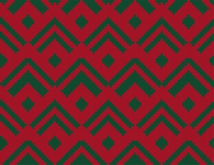 Red Chevron Seamless Pattern Background