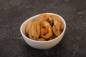 Dry sweet fig fruit heap