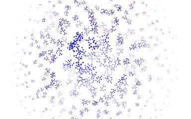 Light Blue, Red vector backdrop with artificial intelligence data.