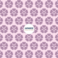 Naklejka premium Traditional Japanese floral pattern