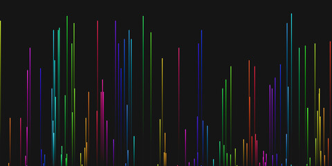 Abstract background of multicolored lines.