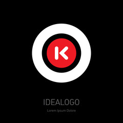 O and K - Vector design element or icon. Monogram logotype. OK - initials or logo.