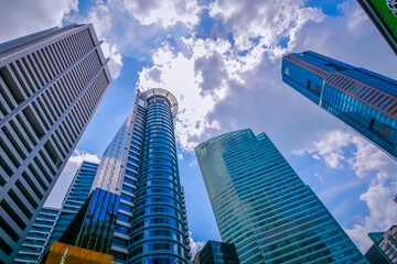 Fototapeta premium skyscrapers in the city