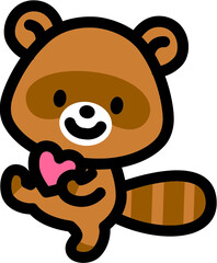 かわいいたぬきのキャラクター