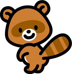 かわいいたぬきのキャラクター