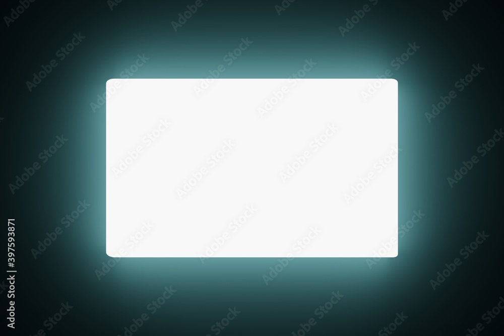 Poster abstract technology glowing blank led screens animation background 3d rendering