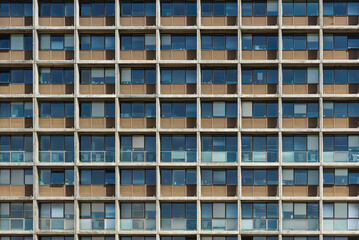 Tel Aviv, Israel - November 1, 2020: Close Up of the Tel Aviv Yafo Municipality Building Rabin square in central Tel Aviv on a sunny day. Rabin Square is has been the site of numerous political