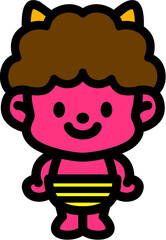 かわいい鬼のキャラクター