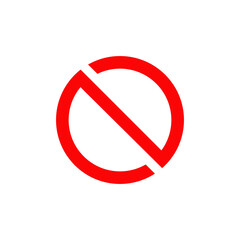 N letter initial logo design template