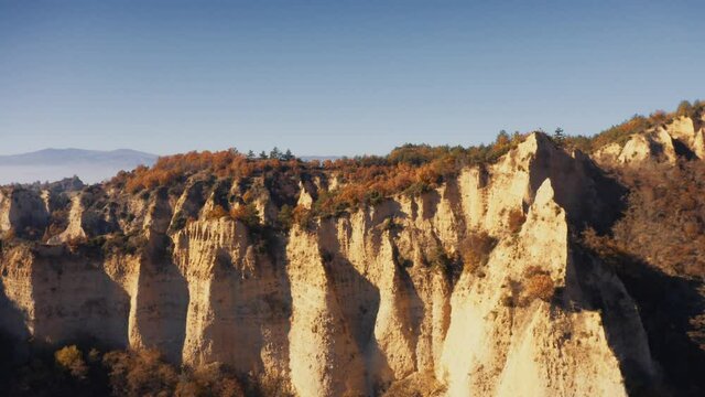 Aerial, Melnik Rock Pyramids, Bulgaria