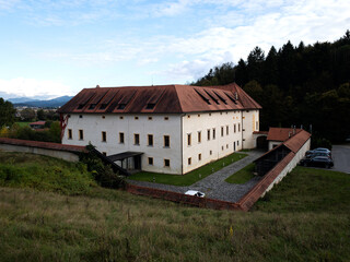 Fototapeta na wymiar View on Castle Jable near Trzin in Slovenia