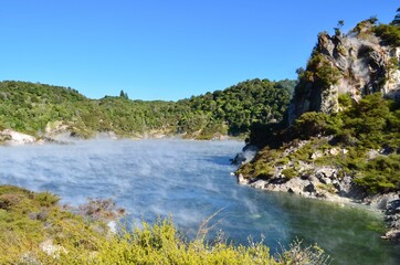 Fototapeta na wymiar Waimangu Volcanic Valley. New Zealand