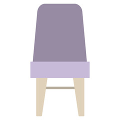 icon of stool furniture set vector color