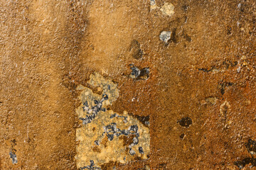 Fragment of a city fountain. Background