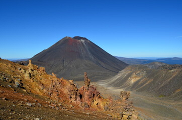 Volcanos in Tongariro National Park, New Zealand
