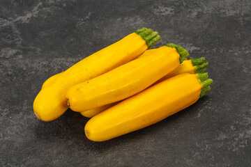Ripe tasty Yellow young zucchini