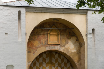 Water gates in the Spaso-Preobrazhensky monastery. The city of Yaroslavl. Yaroslavl. Gold ring of Russia