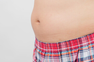 少したるんだ中年男性のお腹