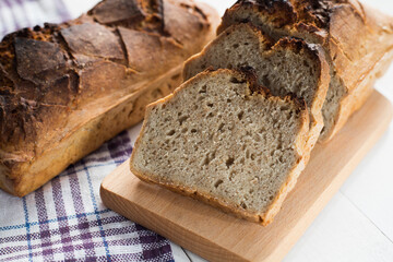 Tasty Polish traditional sourdough bread