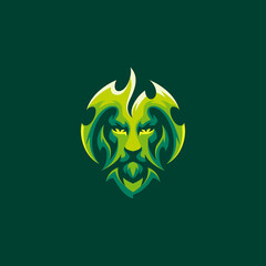 Lion gaming logo template
