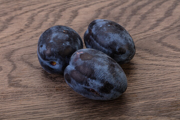 Ripe sweet and tasty plum