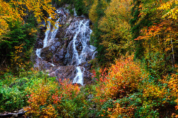 View of the Black Beaver Falls South in Ontario, Canada