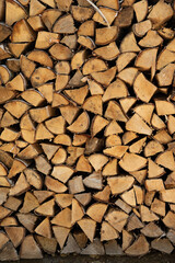 積み上げられた薪の山 / テクスチャ素材