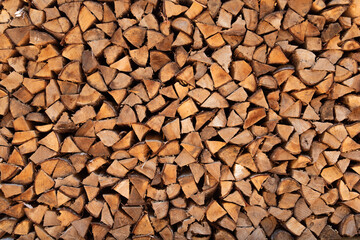 積み上げられた薪の山 / テクスチャ素材