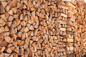 積み上げられた薪の山 / テクスチャ素材