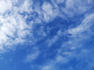 Clouds and blue sky background.