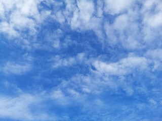 Clouds and blue sky background.