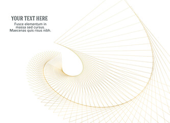 Design elements. Wave of many glittering lines. Abstract vertical glow wavy stripes on white background isolated