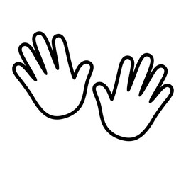 Handprint outline icon
