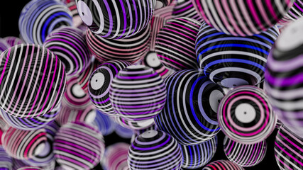 Background of plastic color balls