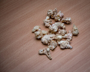 Rocks of drug on table top