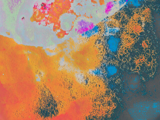 Vibrant Design. Bright Multicolor Poster.